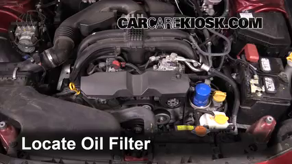 2014 SUBARU OUTBACK OIL FILTER LOCATION visual data 7